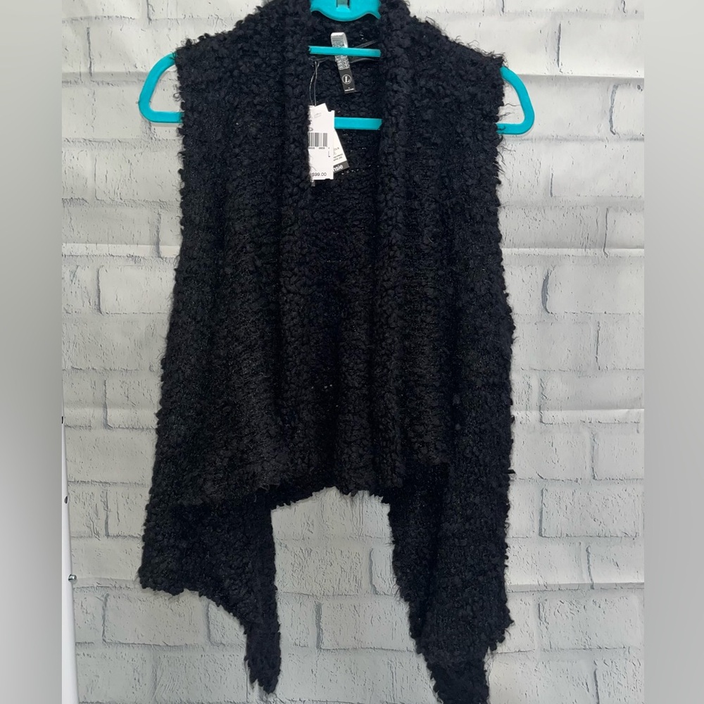 Kensie Black Textured Knitwear